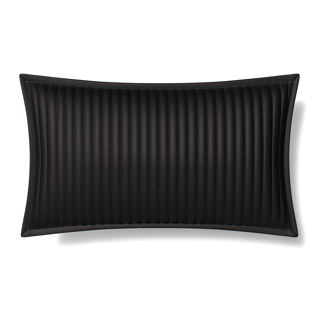 Ann Gish Charcoal King Charmeuse Channel Quilt Sham