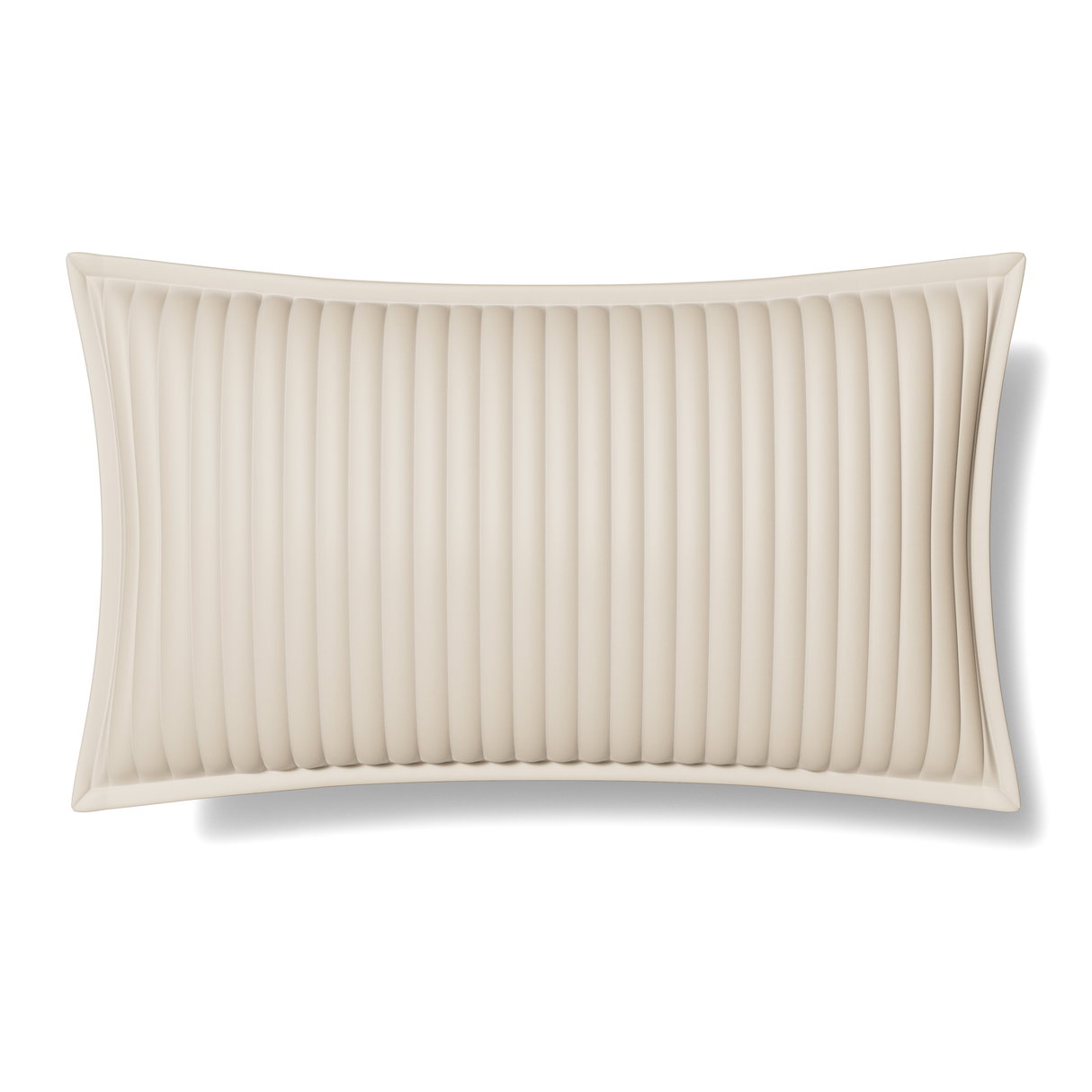 Ann Gish Ivory King Charmeuse Channel Quilt Sham