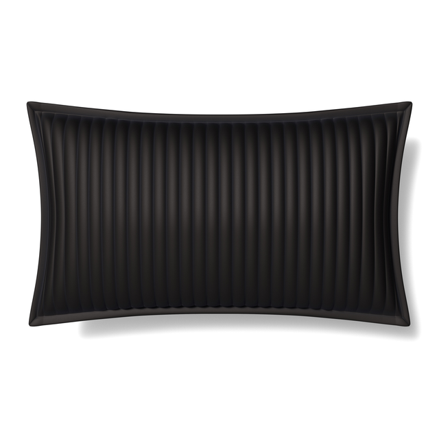 Ann Gish Charcoal Standard Charmeuse Channel Quilt Sham