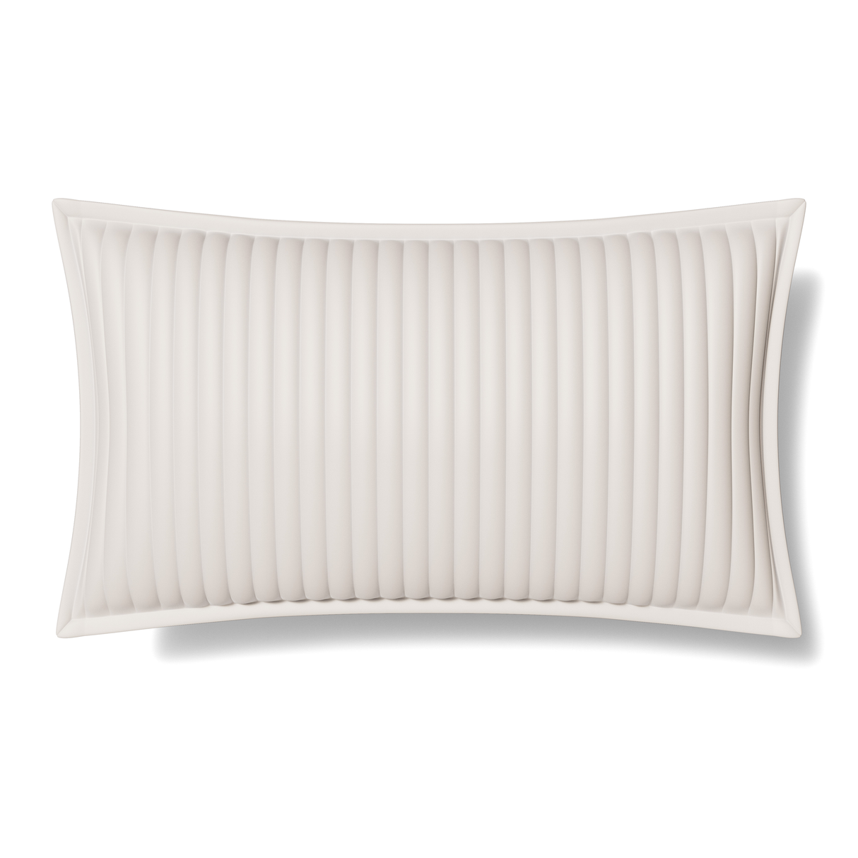Ann Gish White Standard Charmeuse Channel Quilt Sham