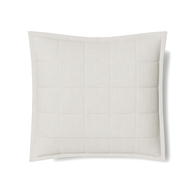 Ann Gish White Euro Panama Sham