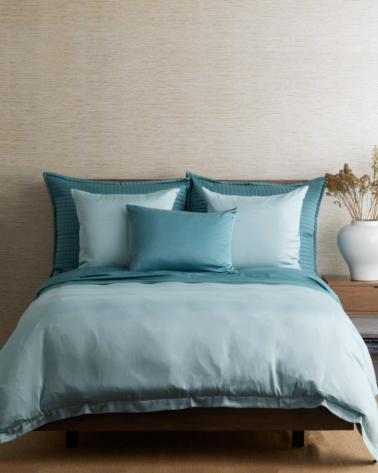 Ann Gish Aqua/Caribbean Euro Ready-to-Bed 2.0 Smooth Sham