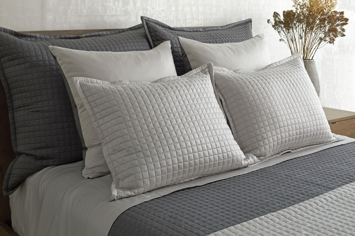 Ann Gish Grey/Silver Euro Ready-to-Bed 2.0 Sham