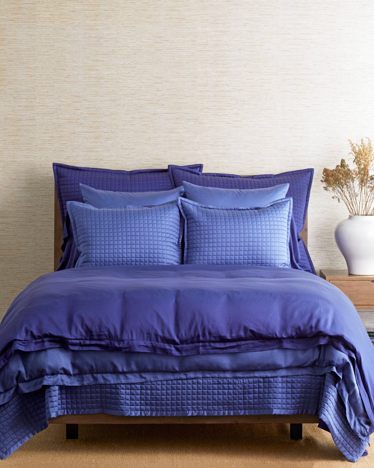 Ann Gish Navy/Periwinkle Euro Ready-to-Bed 2.0 Smooth Sham