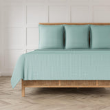 Ann Gish Aqua Euro Ready-to-Bed 2.0 Quilted Sham