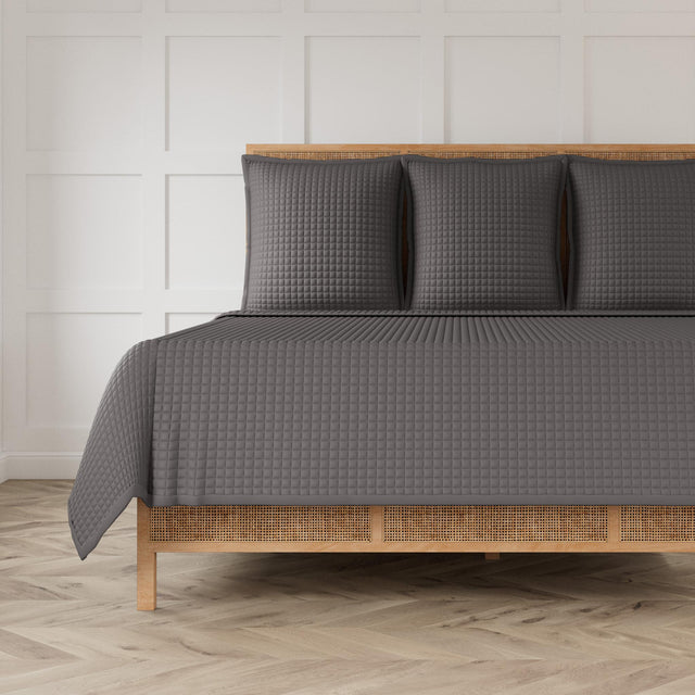 Ann Gish Grey Euro Ready-to-Bed 2.0 Quilted Sham