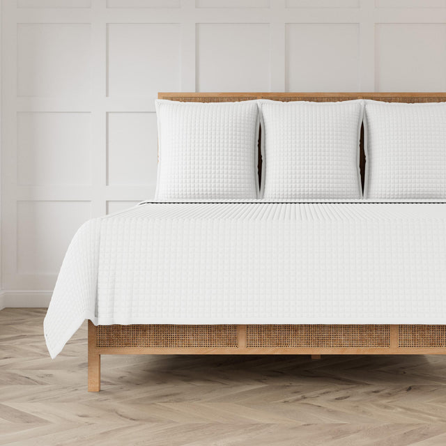 Ann Gish White Euro Ready-to-Bed 2.0 Quilted Sham