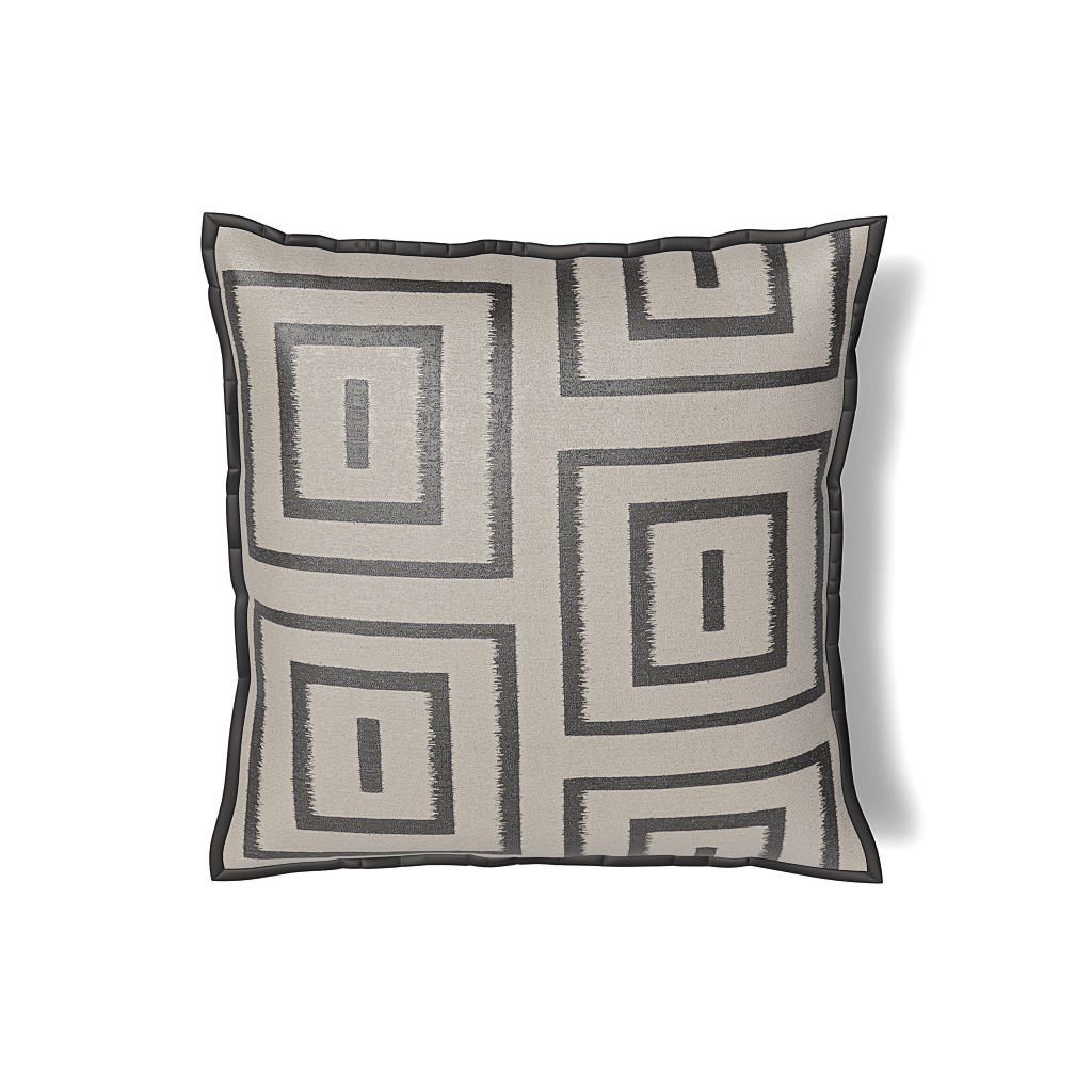 Ann Gish Charcoal/Pumice Euro Unmazed Sham