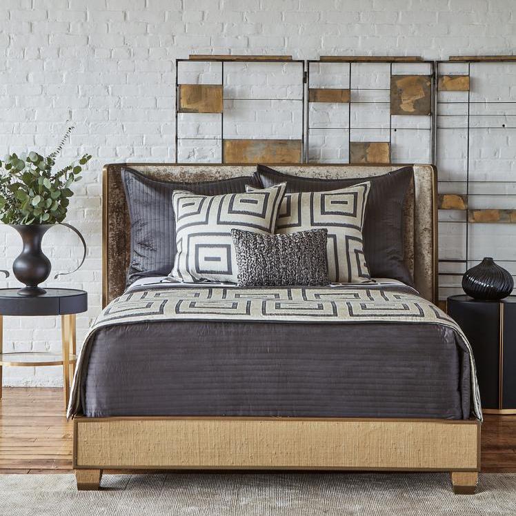 Ann Gish Charcoal/Pumice Euro Unmazed Sham