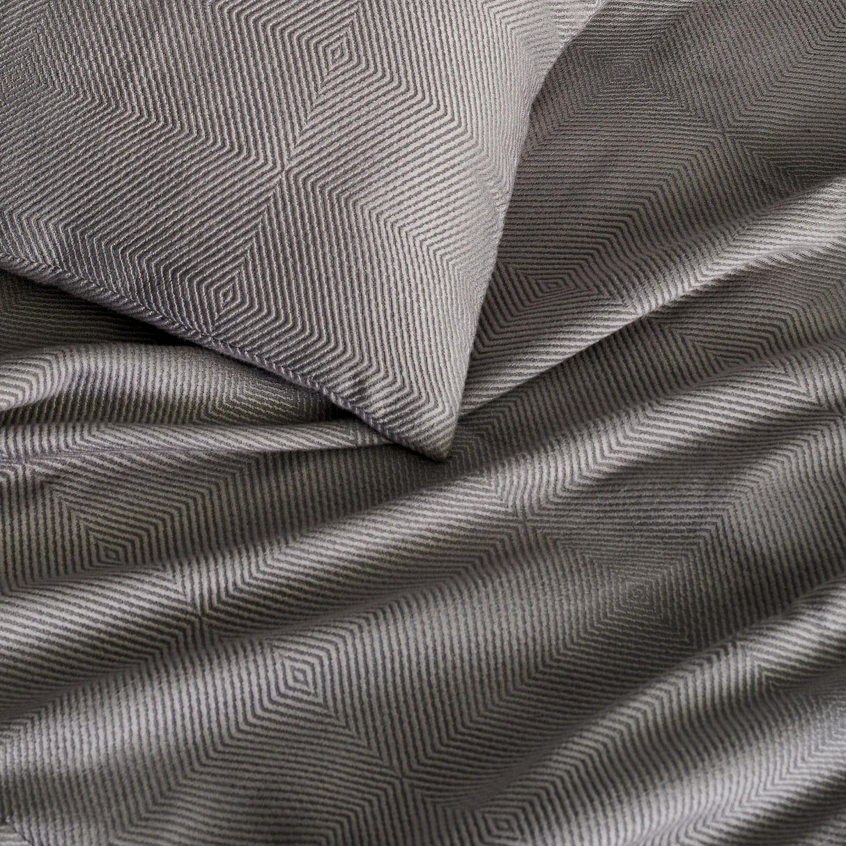 Ann Gish Gunmetal King Vector Sham
