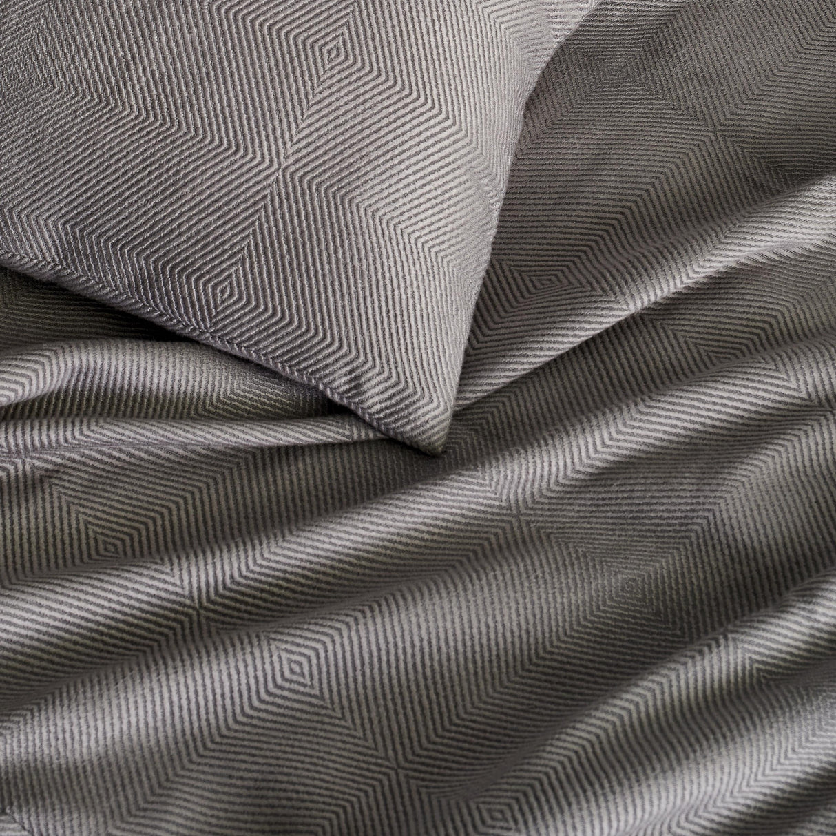 Ann Gish Gunmetal Standard Vector Sham