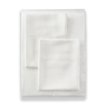 Ann Gish White King Charmeuse Sheet Set