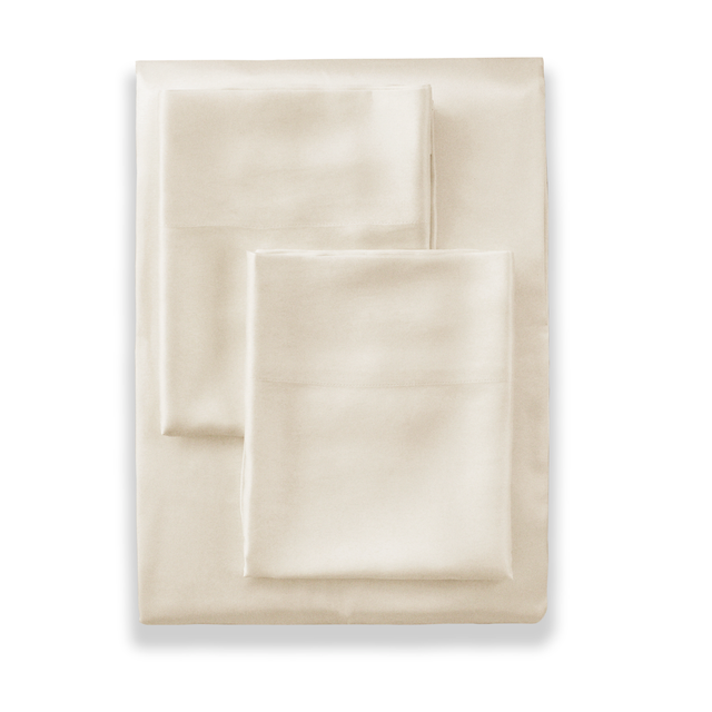 Ann Gish Ivory Queen Charmeuse Sheet Set