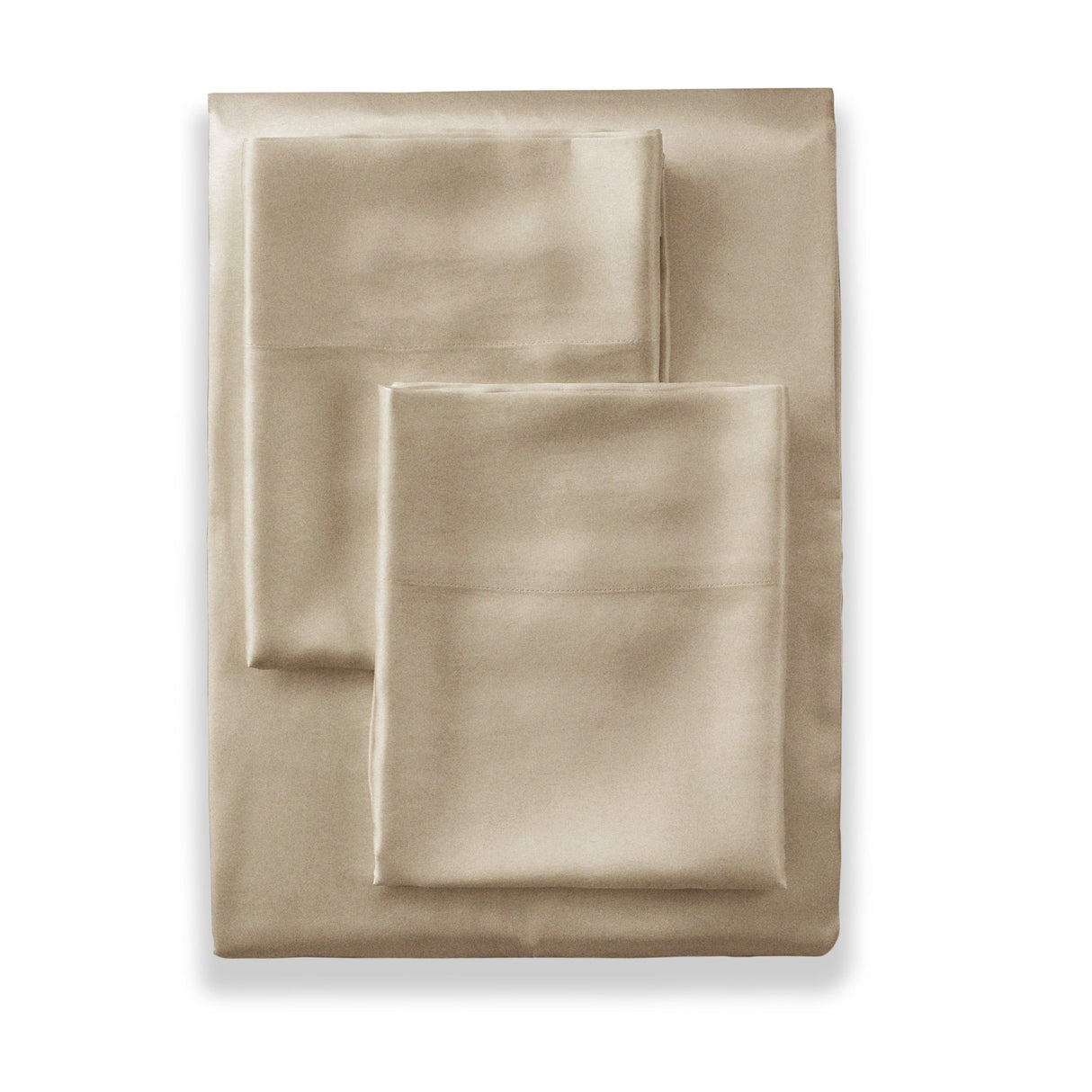 Ann Gish Sand Queen Charmeuse Sheet Set