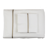 Ann Gish White/Mystery King Silk Trim Sheet Set