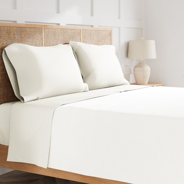Ann Gish Ivory King Ready-to-Bed 2.0 Sheet Set