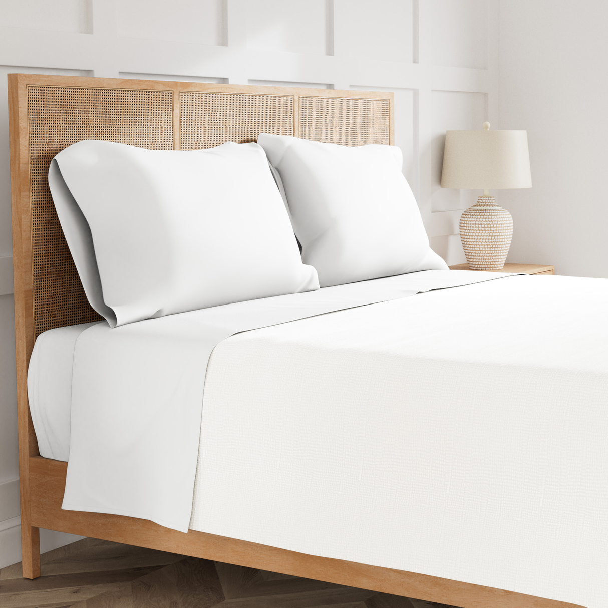Ann Gish White King Ready-to-Bed 2.0 Sheet Set