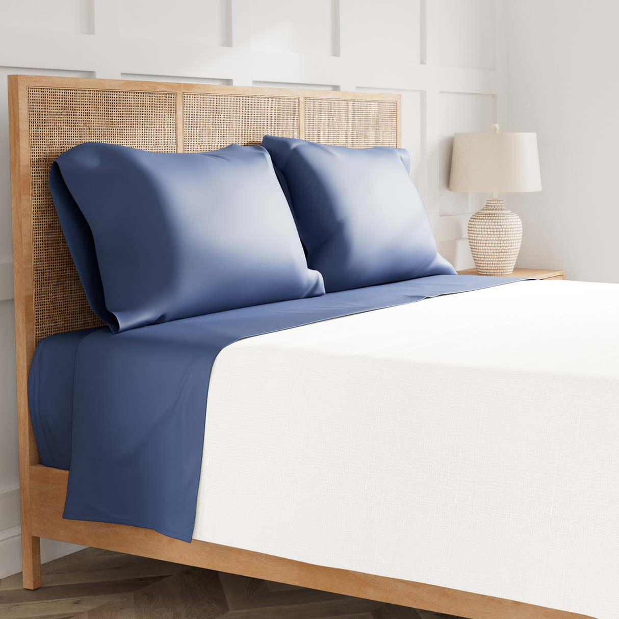 Ann Gish Periwinkle Queen Ready-to-Bed 2.0 Sheet Set