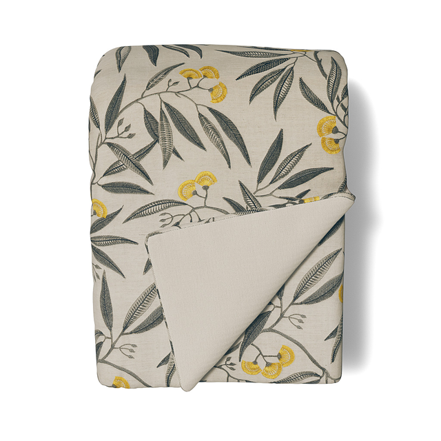 Ann Gish Yellow 96x50 Alyssum Throw