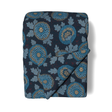 Ann Gish Blue 96x50 Blossom Throw
