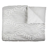 Ann Gish Natural/Charcoal 96x50 Contour Throw