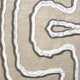 Ann Gish Natural/Charcoal 96x50 Contour Throw