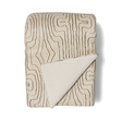 Ann Gish Natural/Charcoal 96x50 Contour Throw