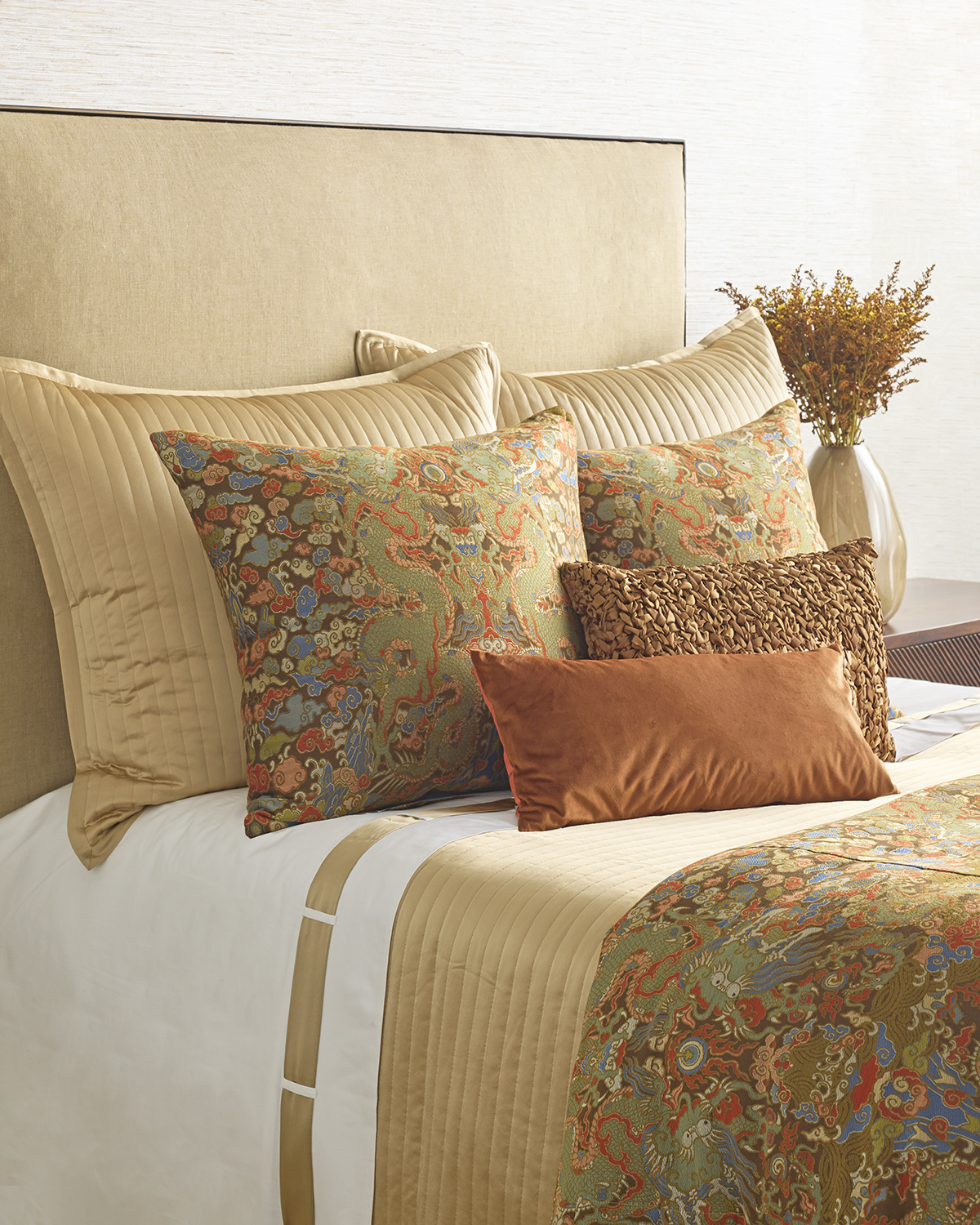 Ann Gish Multi 96x50 Dragon Throw