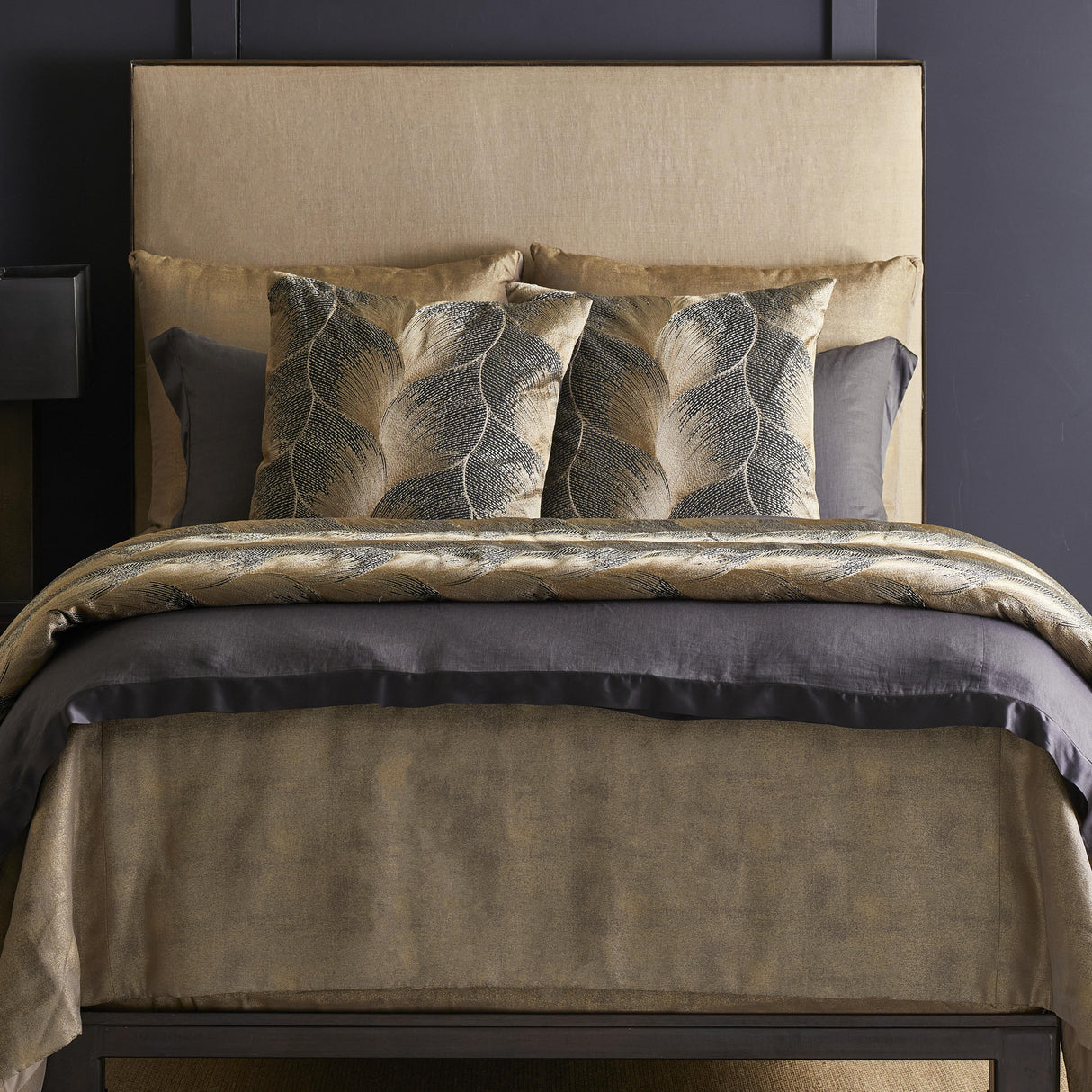 Ann Gish Umber / Gold 96x50 Fan Throw