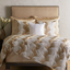 Ann Gish White / Gold 96x50 Fan Throw