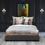 Ann Gish Gold Silver 96x50 Horizon Throw