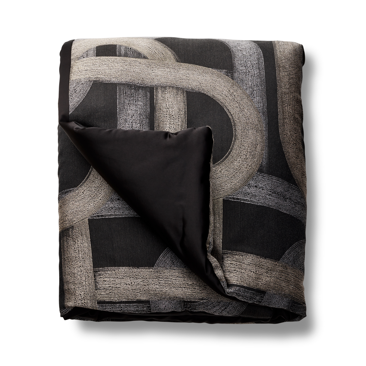 Ann Gish Black 96x50 Interchange Throw