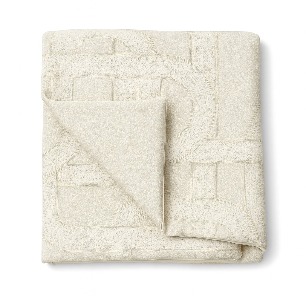 Ann Gish Taupe 96x50 Interchange Throw