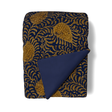 Ann Gish Marine/Gold 96x50 Kinrande Throw