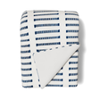 Ann Gish White/Blue 96x50 Latera Throw