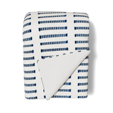 Ann Gish White/Blue 96x50 Latera Throw