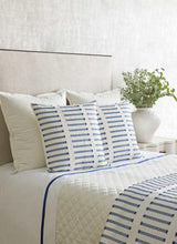 Ann Gish White/Blue Latera Throw