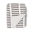Ann Gish White/Charcoal 96x50 Latera Throw