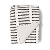 Ann Gish White/Charcoal 96x50 Latera Throw
