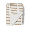 Ann Gish White/Taupe 96x50 Latera Throw