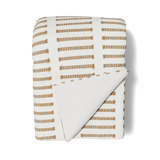 Ann Gish White/Taupe 96x50 Latera Throw