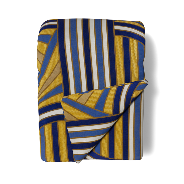 Ann Gish Blues 96x50 Lever Du Soleil Throw