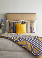 Ann Gish Blues 96x50 Lever Du Soleil Throw