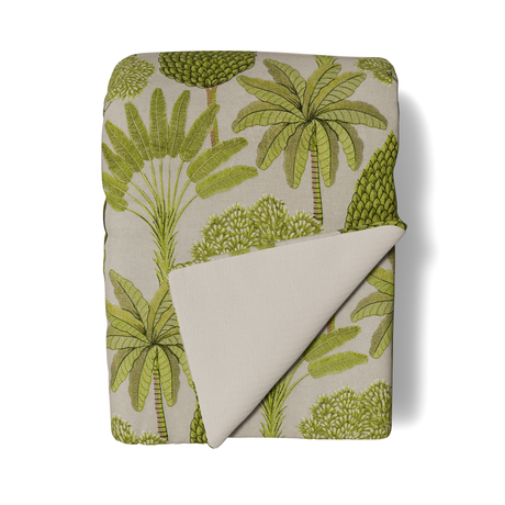 Ann Gish Leaf 96x50 Majorelle Throw
