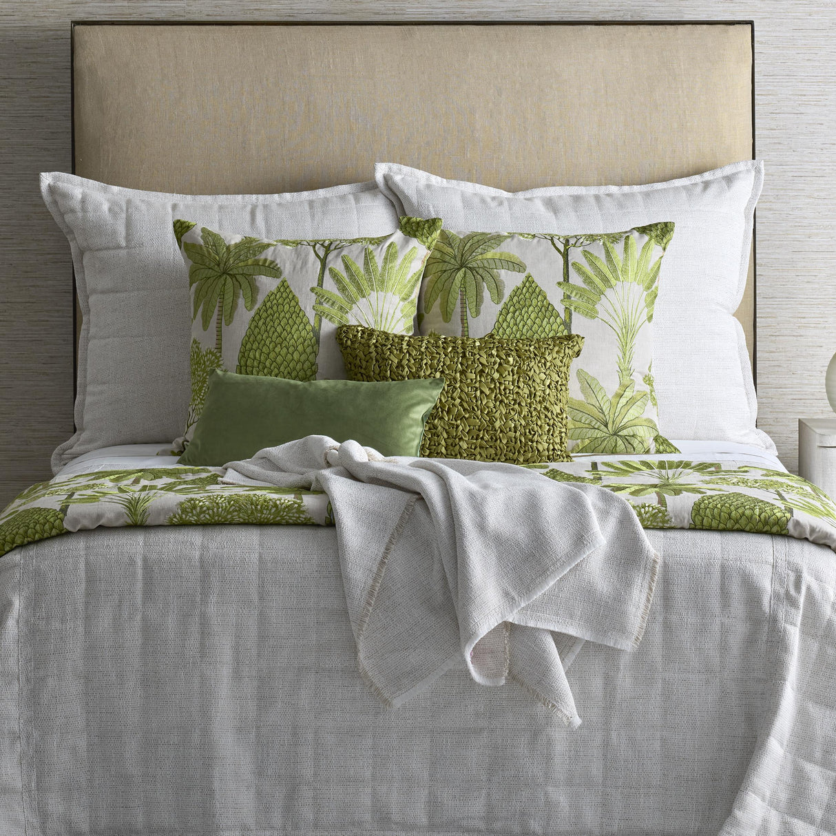 Ann Gish Leaf 96x50 Majorelle Throw