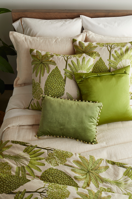 Ann Gish Leaf 96x50 Majorelle Throw