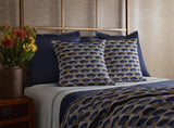 Ann Gish Blues 96x50 Maiolica Throw