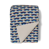 Ann Gish Blues 96x50 Maiolica Throw