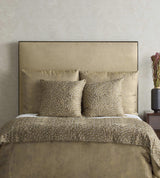 Ann Gish Gold/Charcoal Ornament Throw