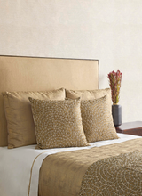Ann Gish Gold/Charcoal 96x50 Ornament Throw